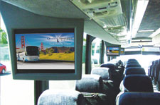 charter bus media system